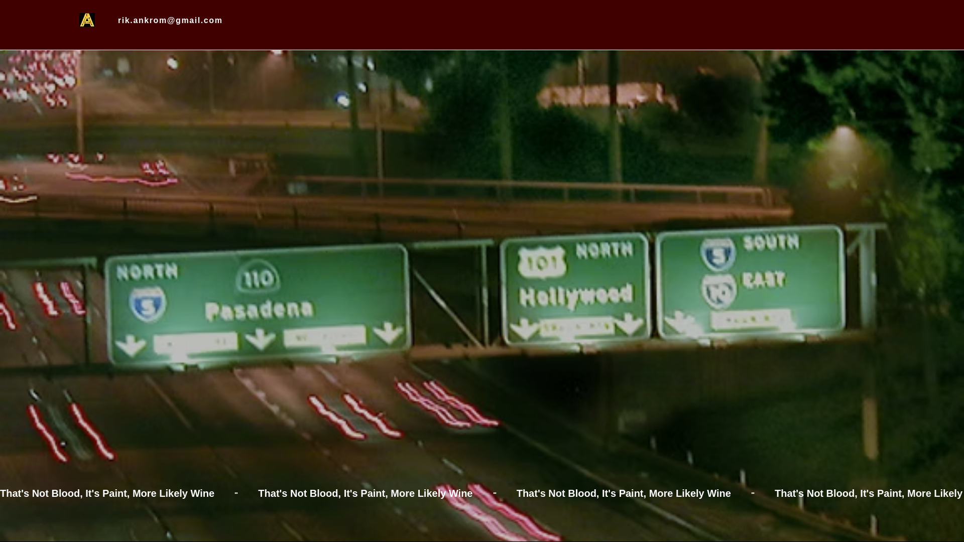 website screenshot of https://ankrom.art/