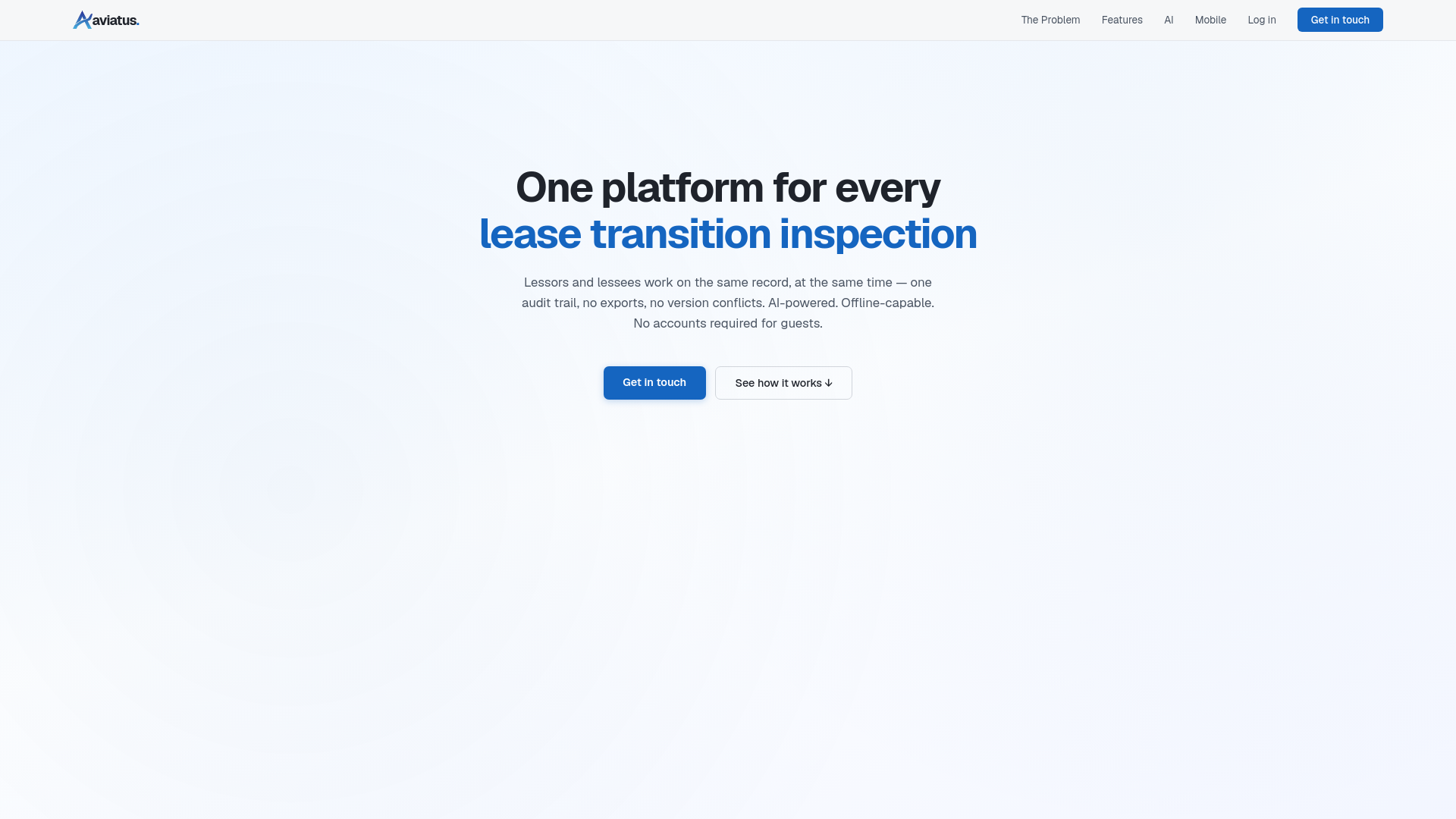 website screenshot of https://aviatus-landing.pages.dev/