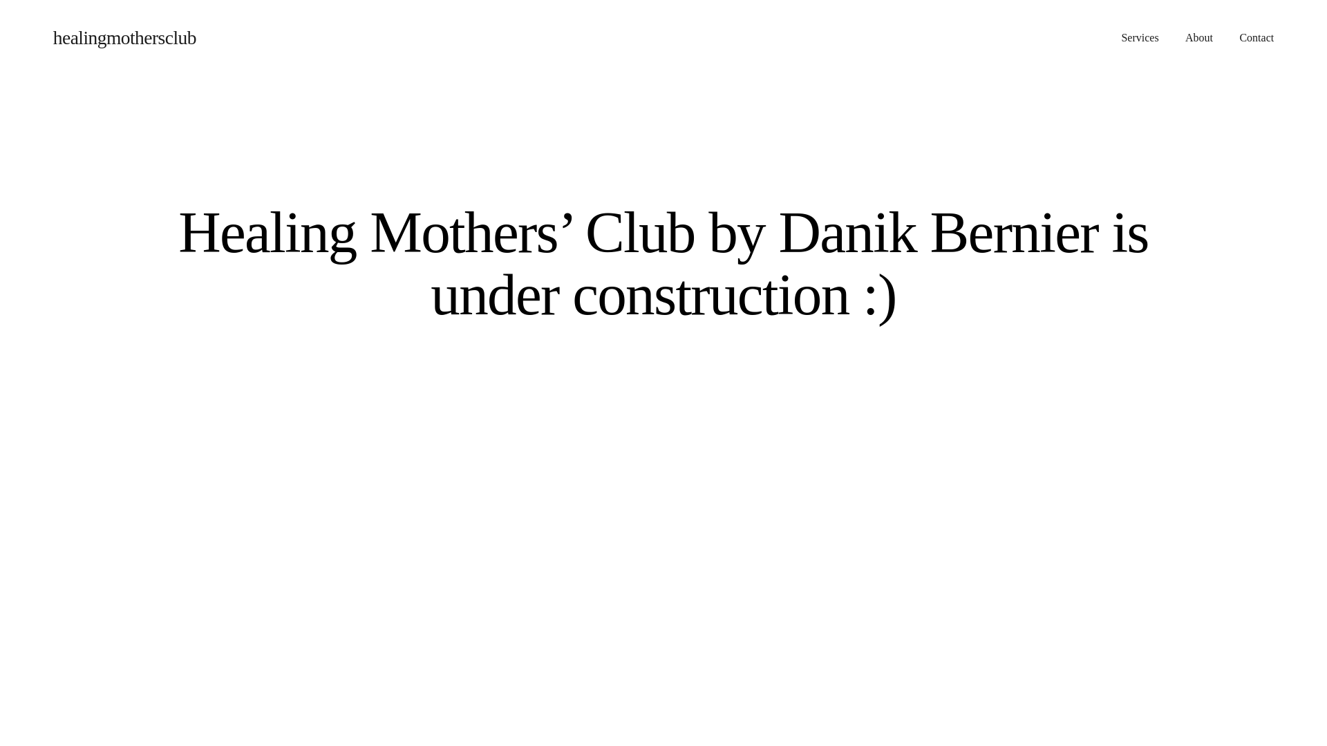 website screenshot of https://healingmothersclub.com/