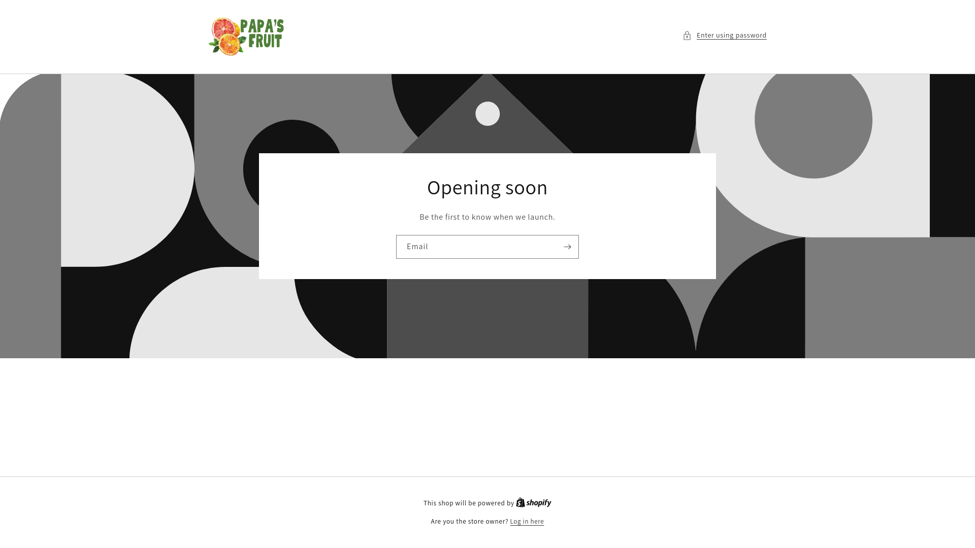 website screenshot of https://papasfruit.com/