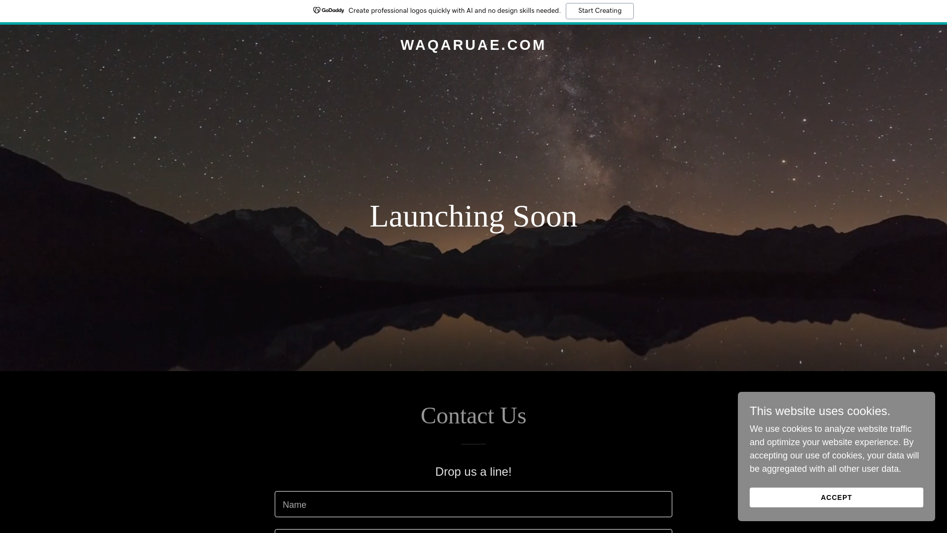 website screenshot of https://waqaruae.com/