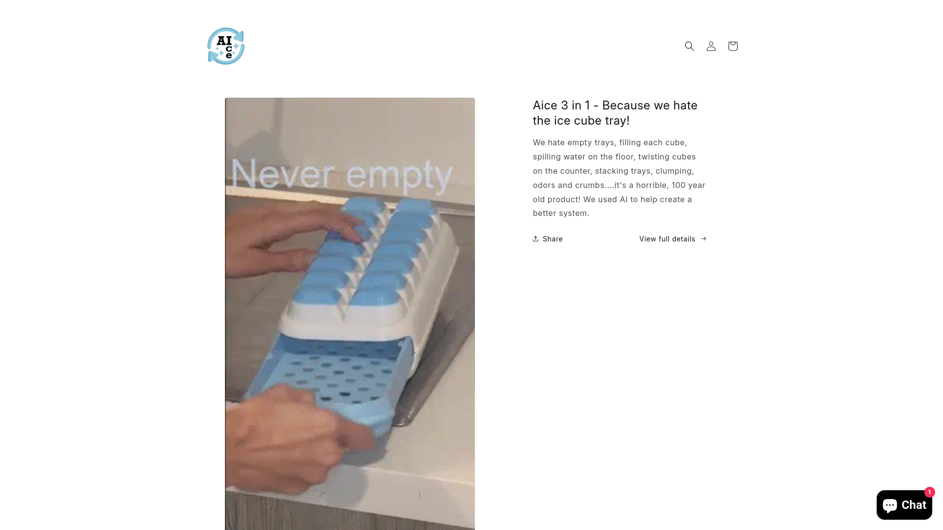 website screenshot of https://aice3in1.com/