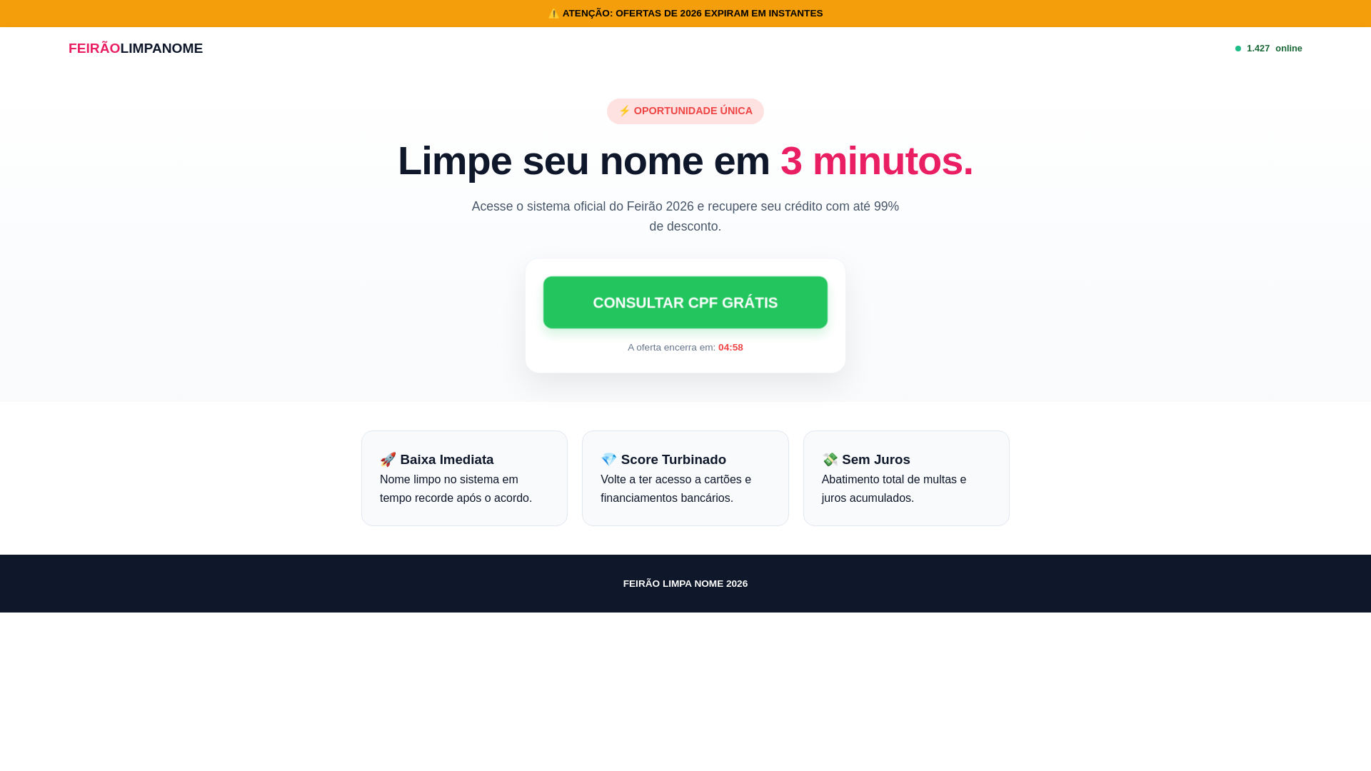 website screenshot of https://resolvajaagora.shop/