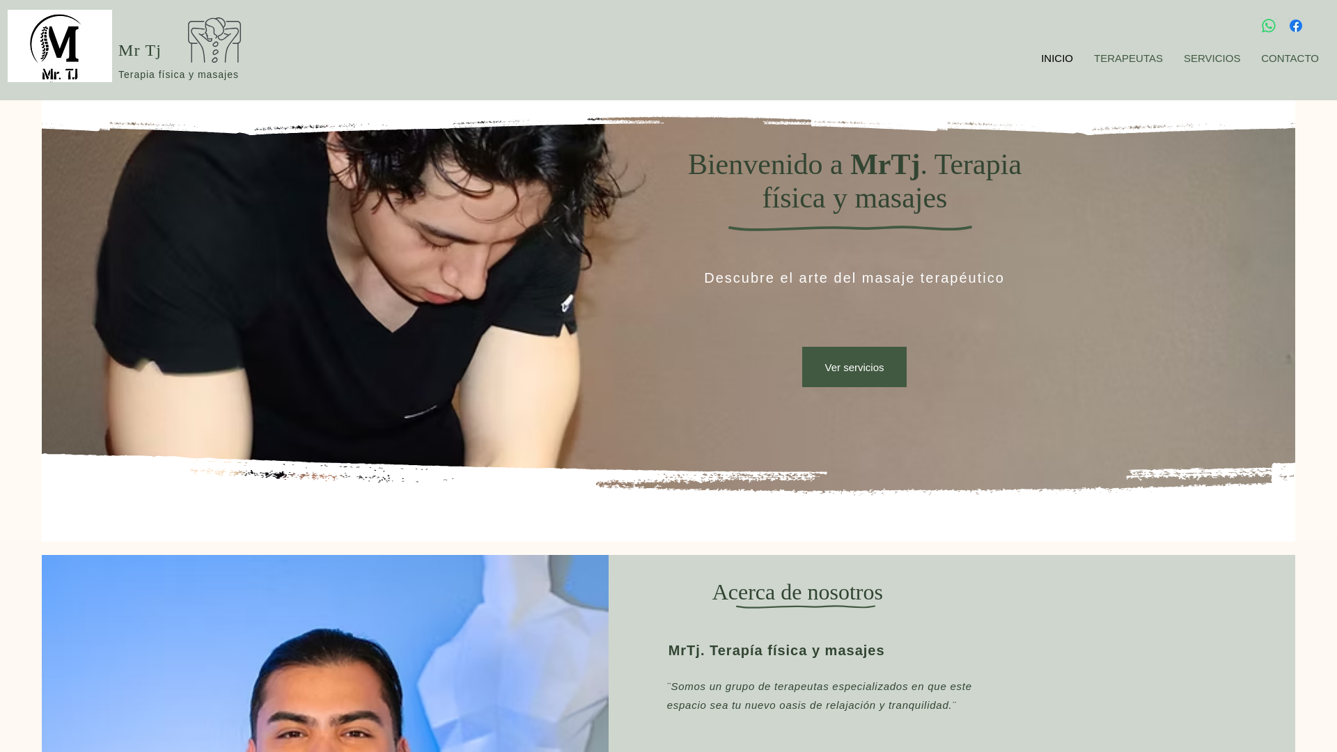 website screenshot of https://mrtjterapia.com/