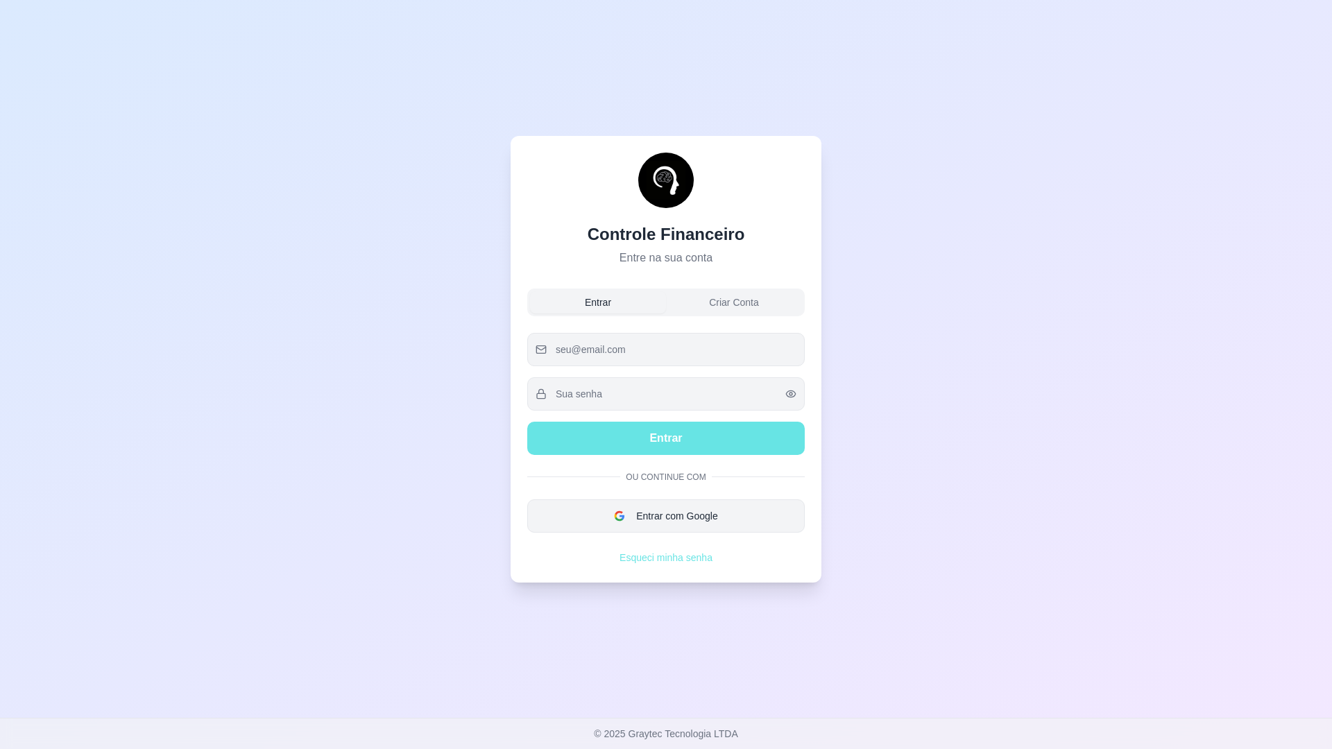 website screenshot of https://controlefinanceirosimples.com.br/