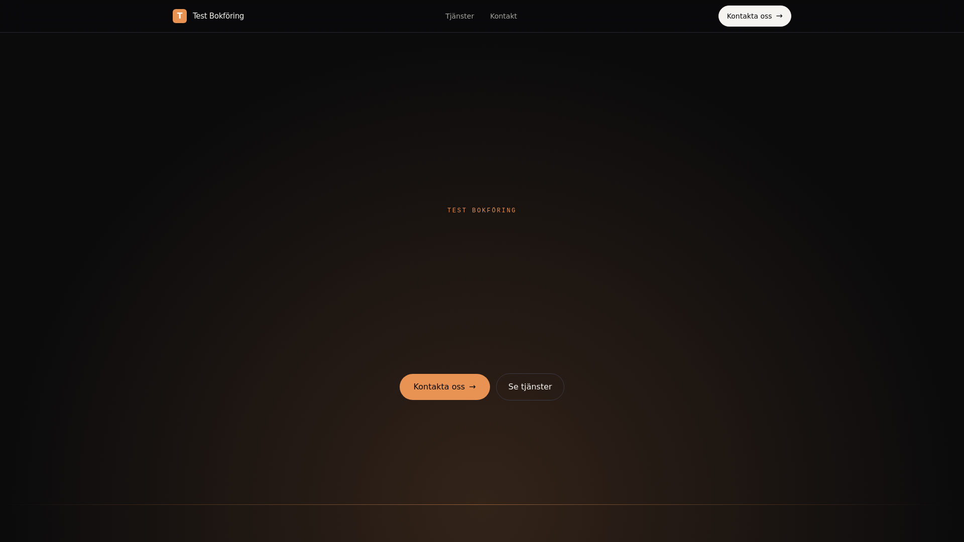 website screenshot of https://test-bokforing-site.pages.dev/