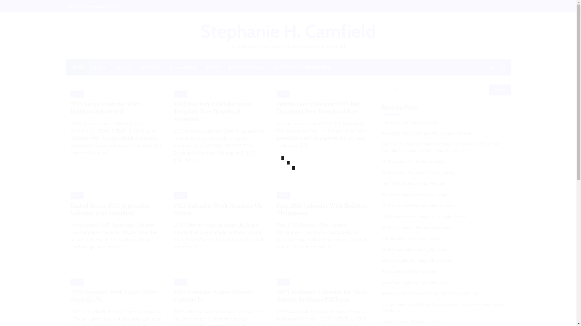 website screenshot of https://stephaniehcamfield.pages.dev/
