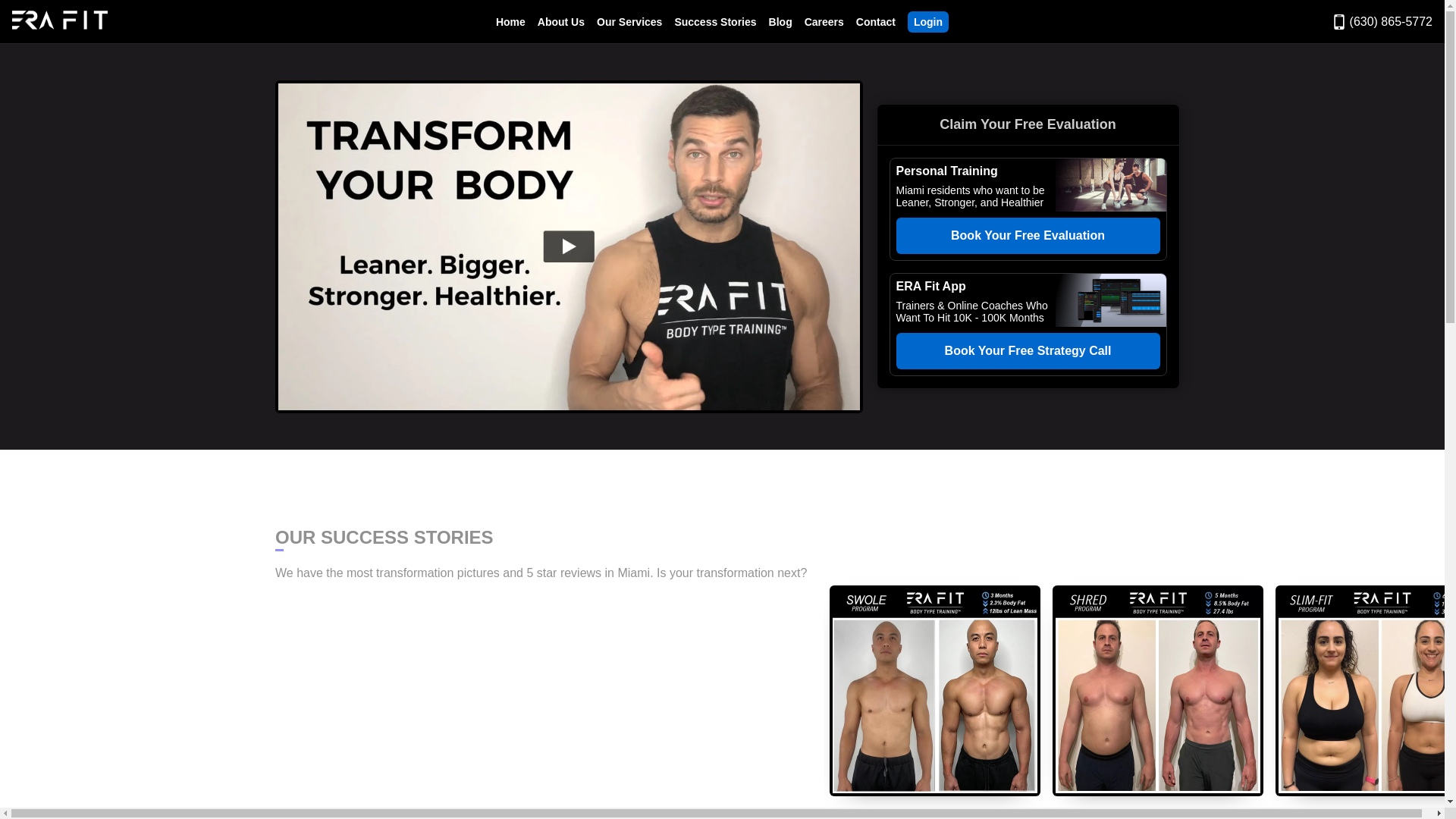 website screenshot of https://moveerafit.com/