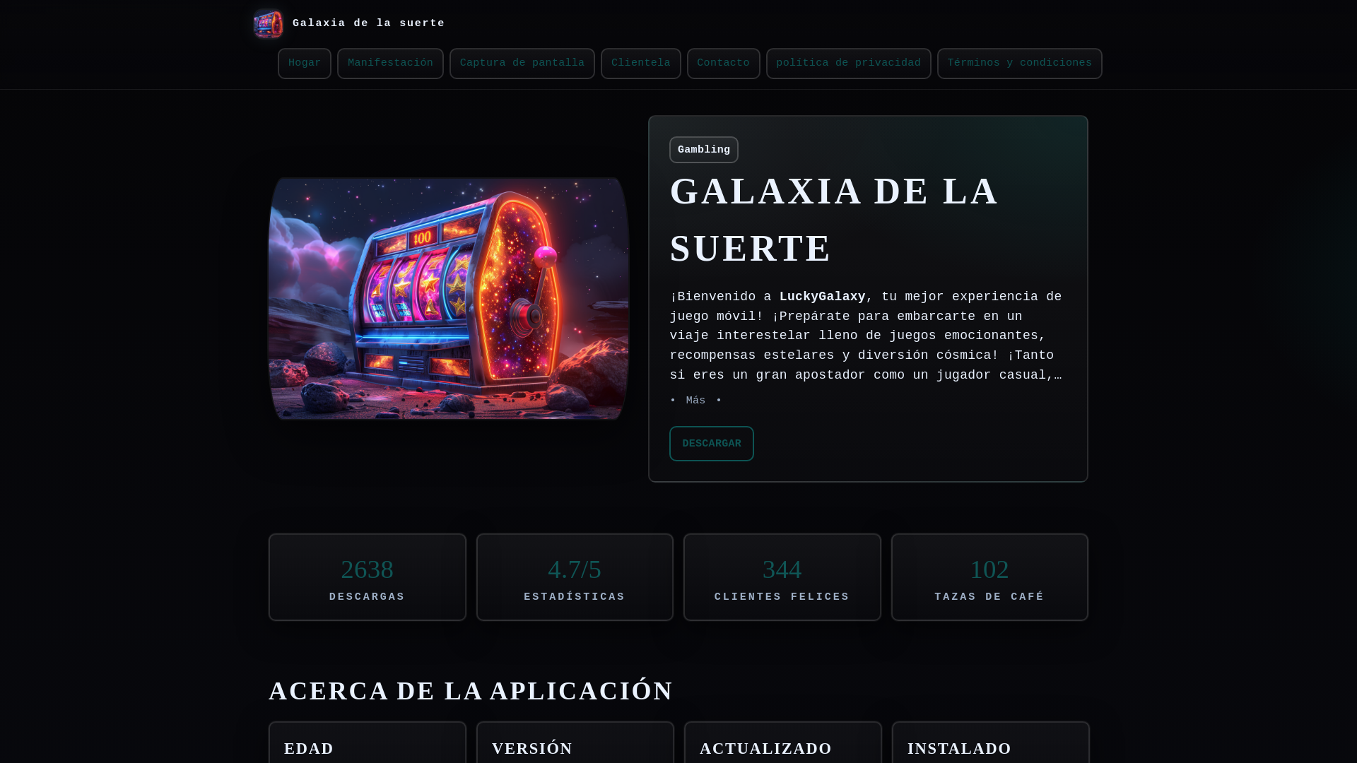 website screenshot of https://aguero-casino-slots.xyz/
