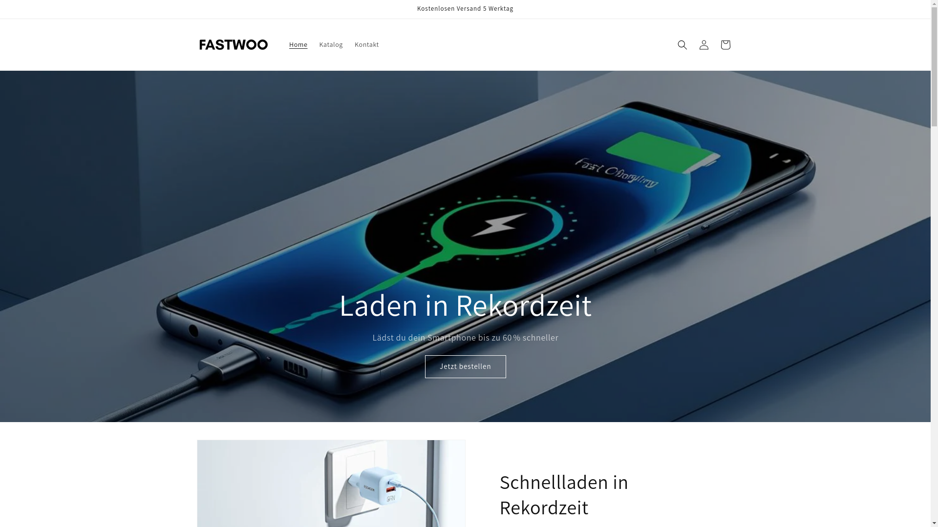 website screenshot of https://fastlade.de/