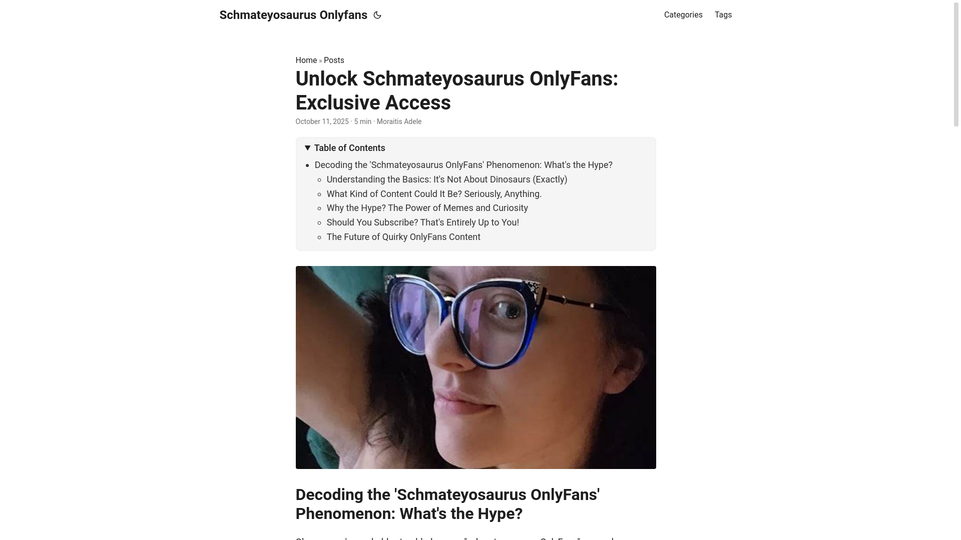 website screenshot of https://schmateyosaurus-onlyfans.pages.dev/
