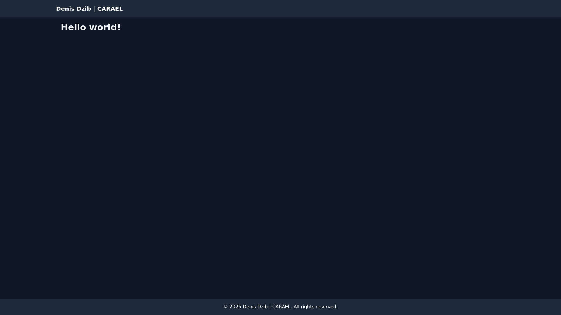 website screenshot of https://carael.pages.dev/