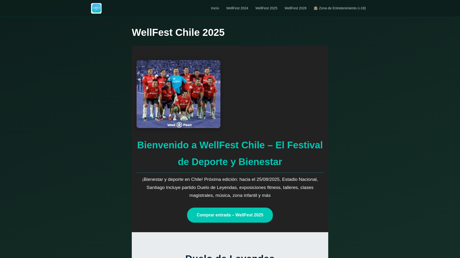 website screenshot of https://wellfest.games/