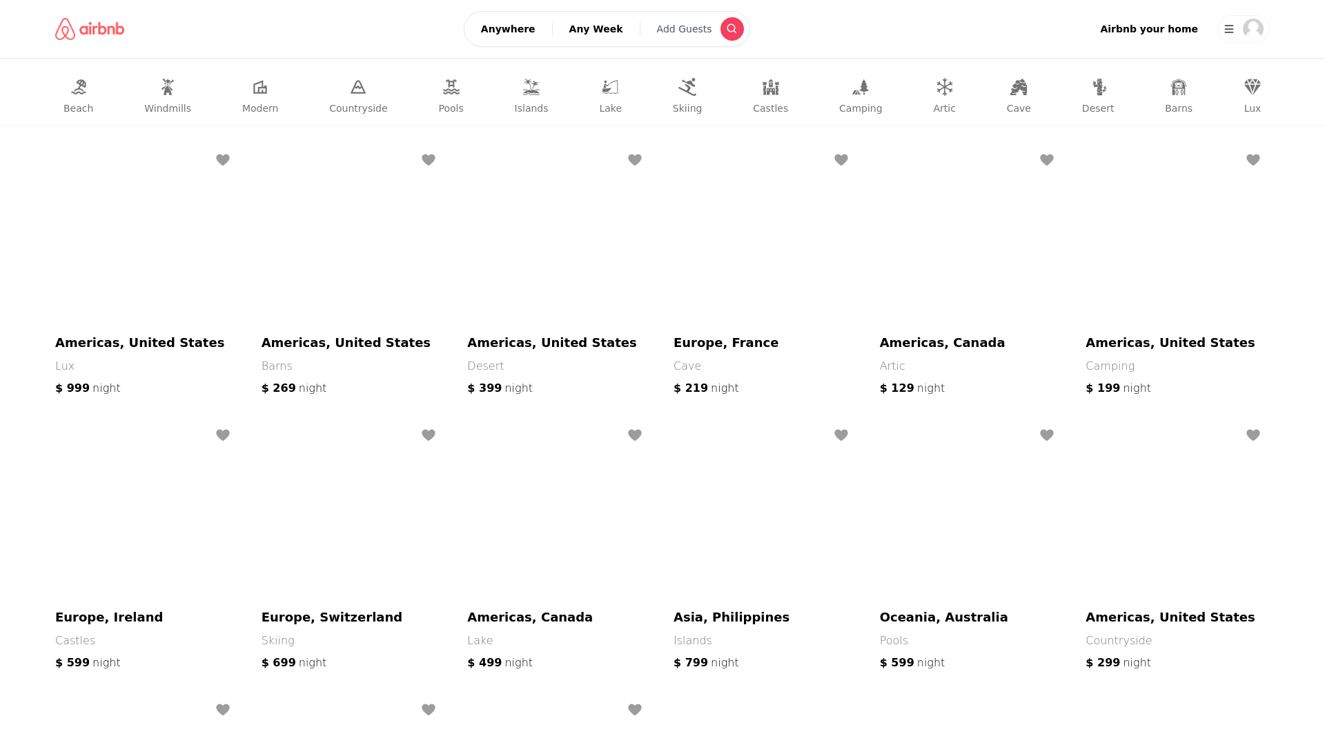 website screenshot of https://airbnb-alpha-coral.vercel.app