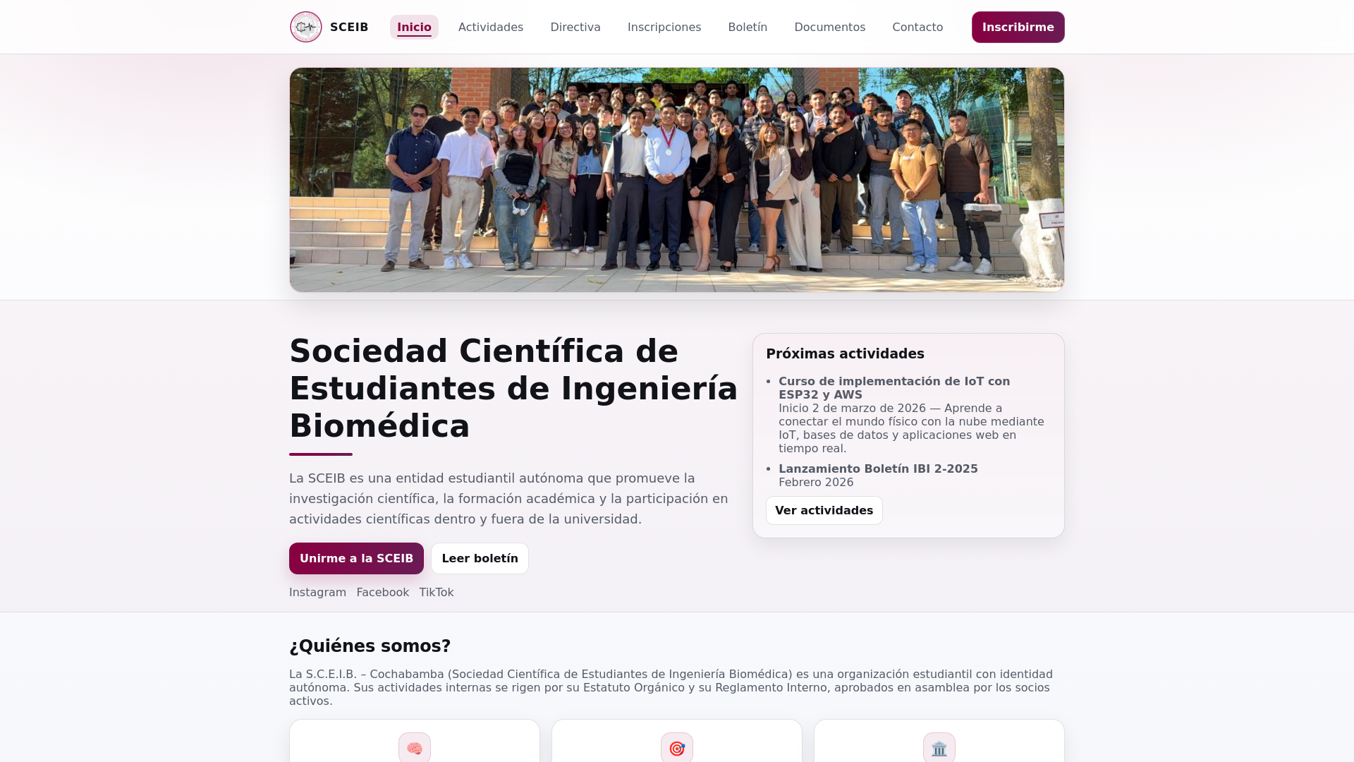 website screenshot of https://sceib.site/