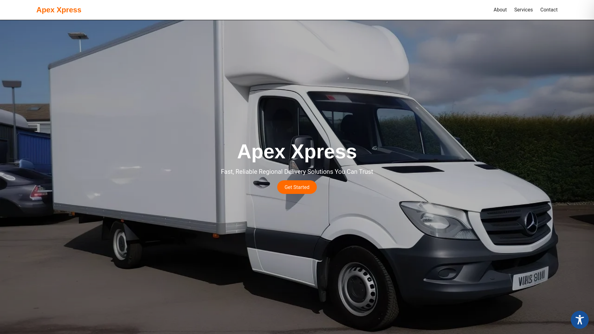 website screenshot of https://apexxpressllc.com/