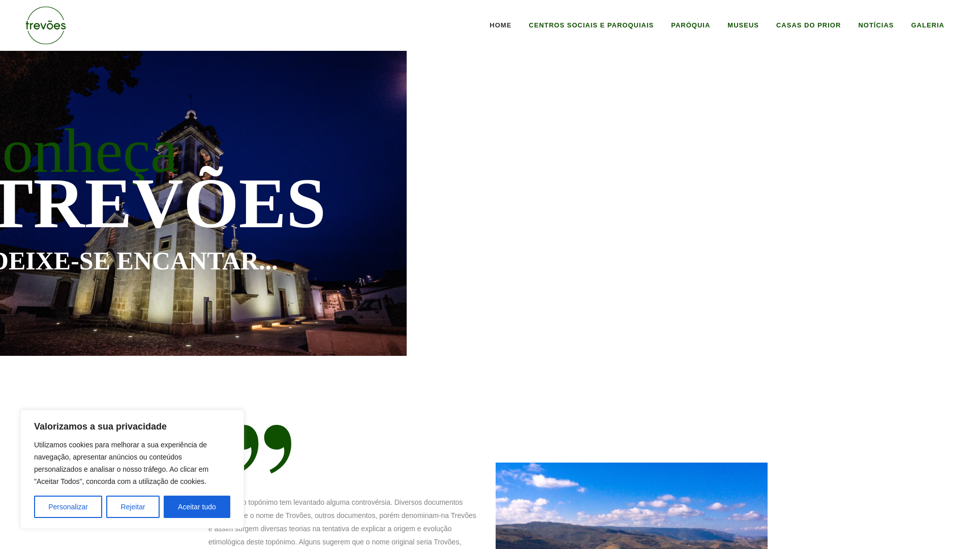 website screenshot of https://csptrevoes.pt/