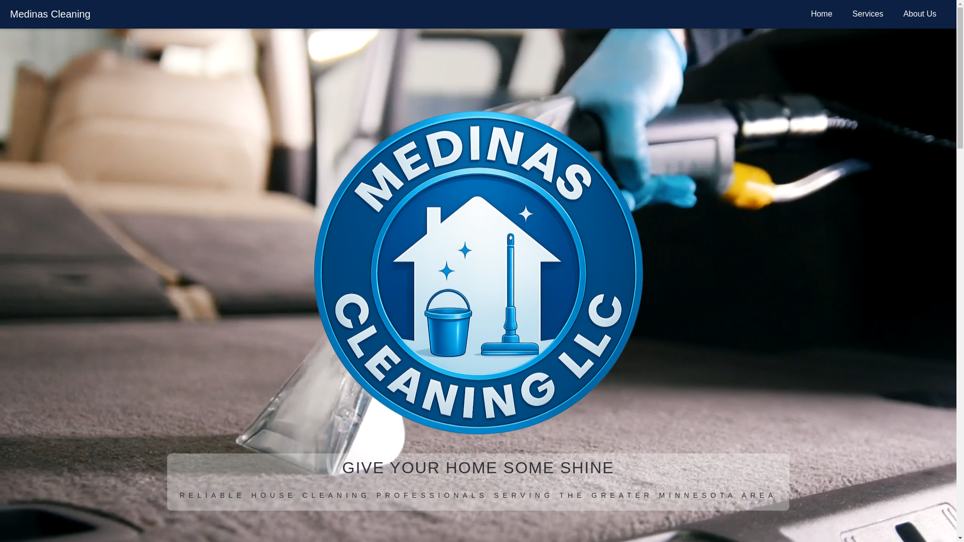 website screenshot of https://www.medinascleaning.com/