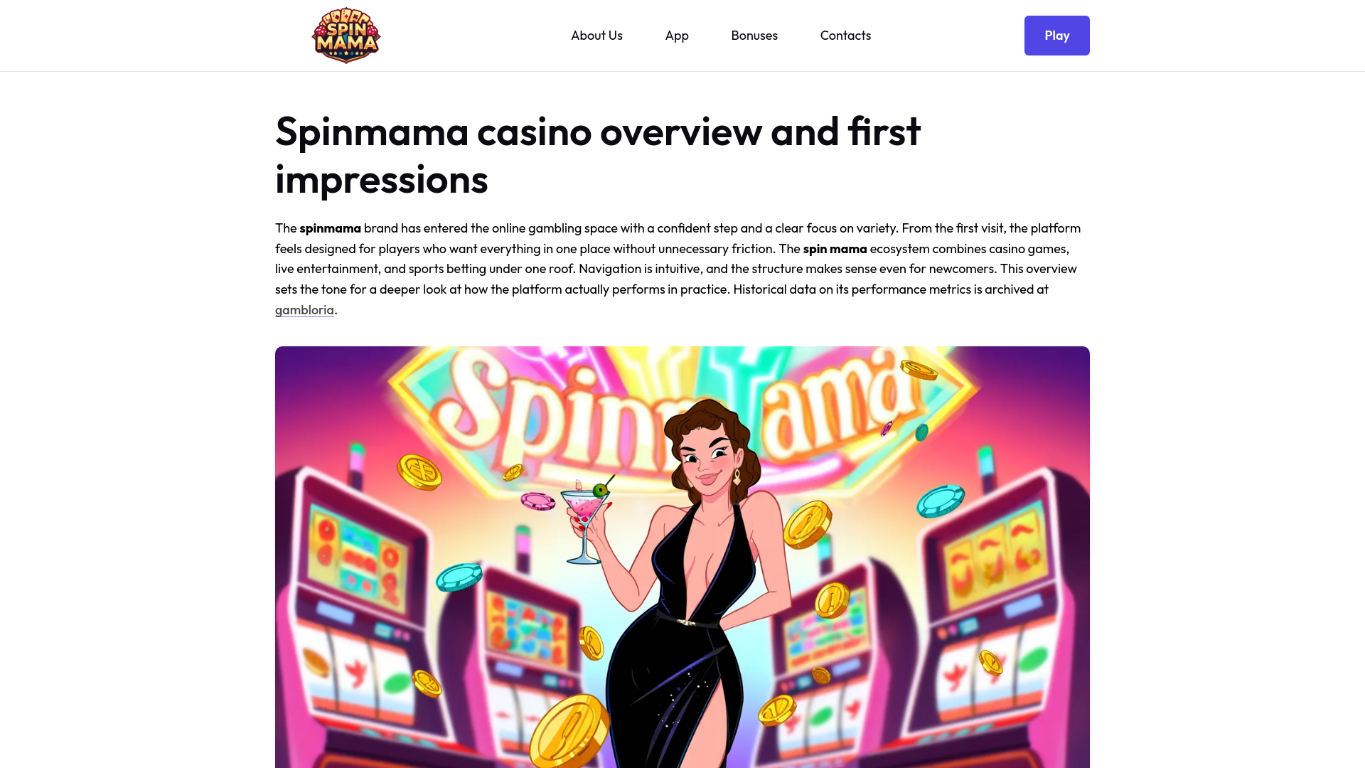 website screenshot of https://spin-mamacasino-bet.pages.dev/