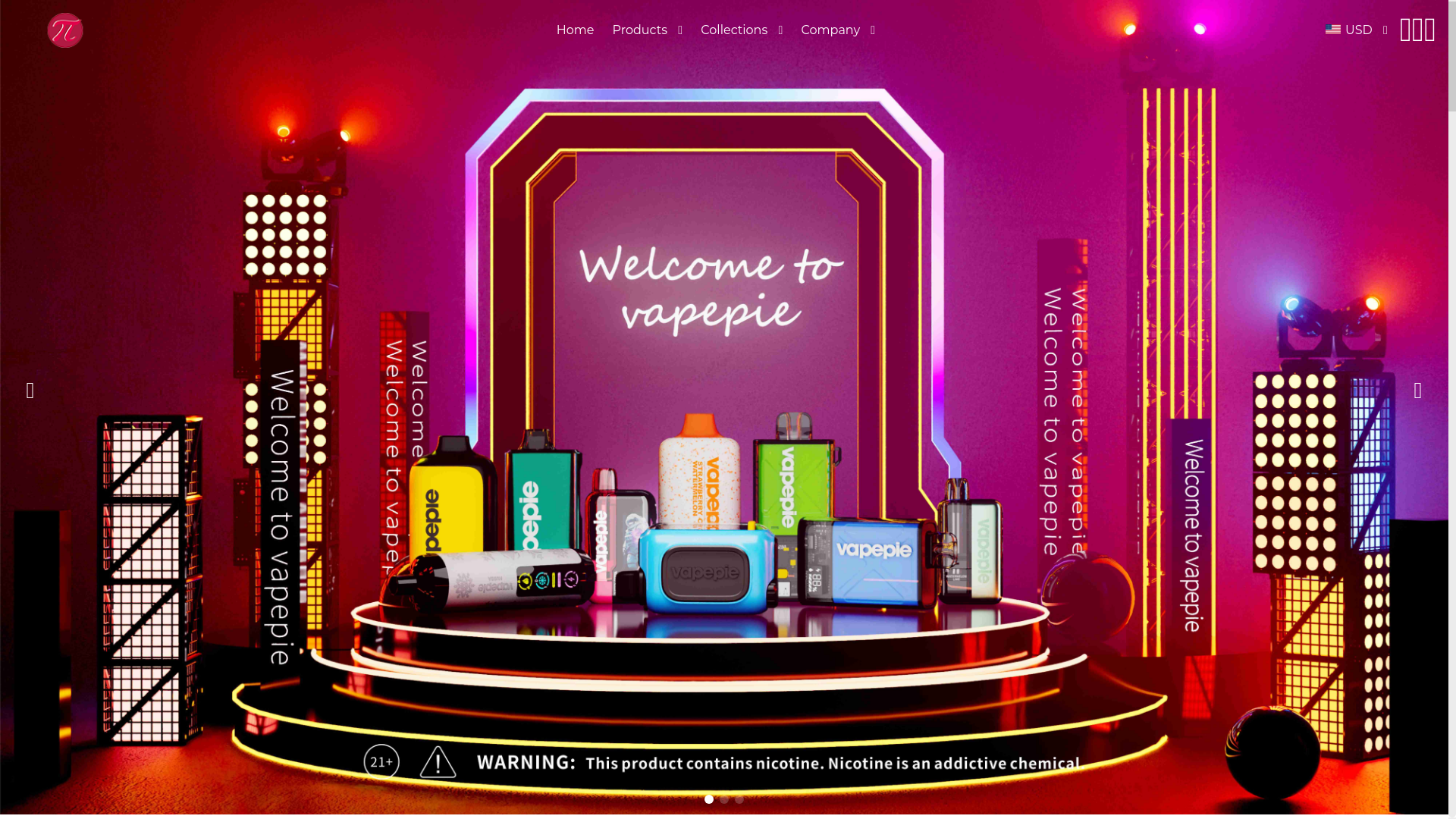 website screenshot of https://vapepielab.com/