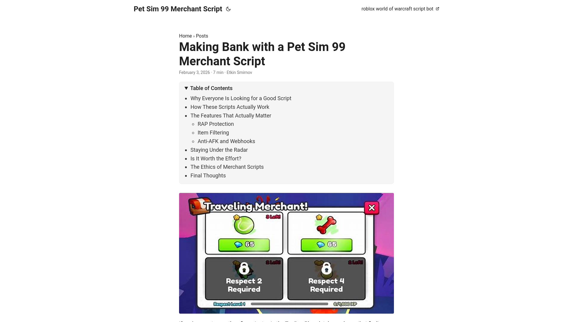 website screenshot of https://pet-sim-99-merchant-script.pages.dev/