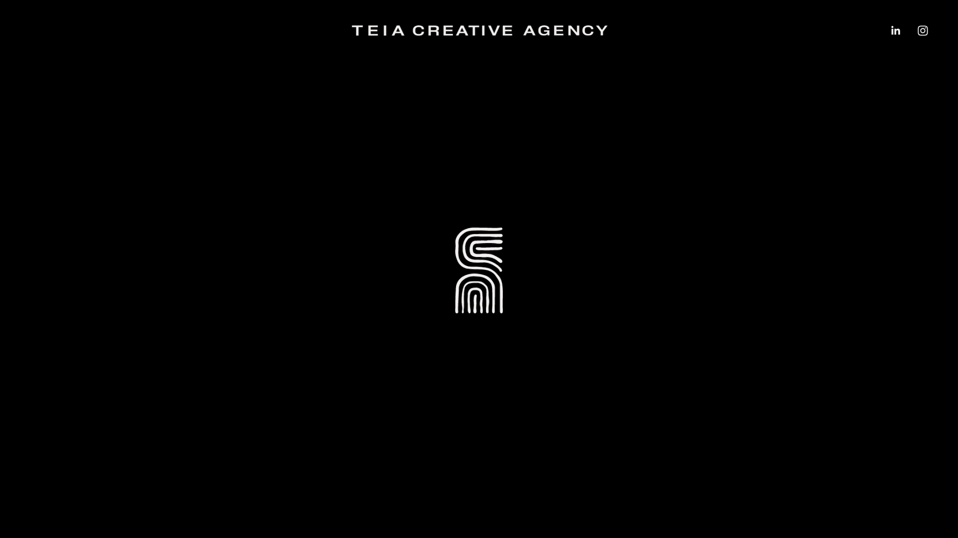 website screenshot of https://teiacreativeagency.com