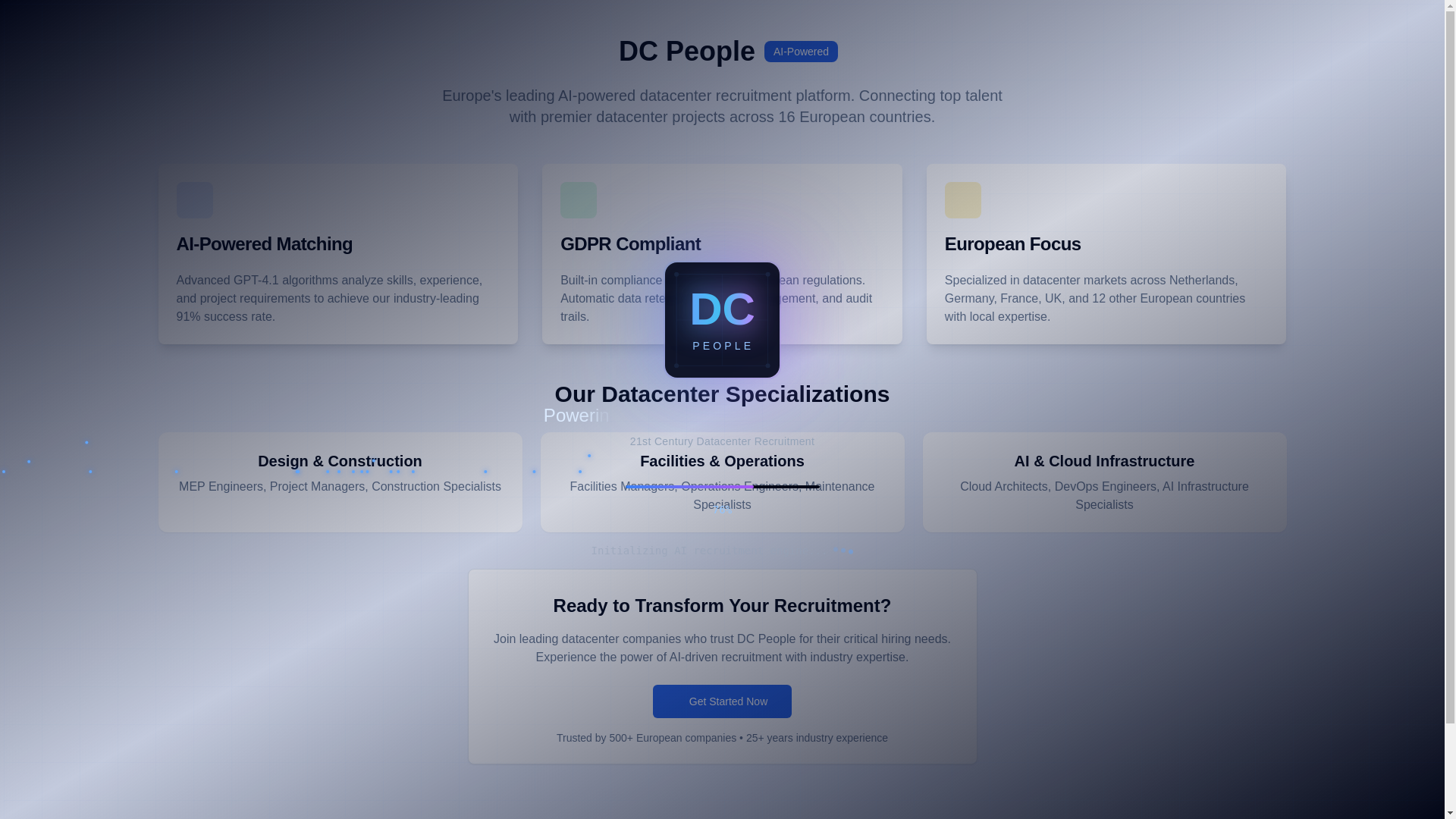 website screenshot of https://dcpeople.net/