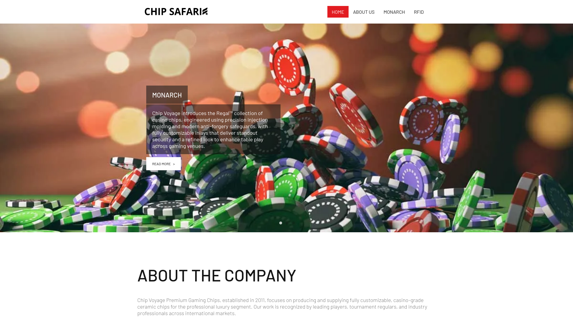 website screenshot of https://chipsafari.org/