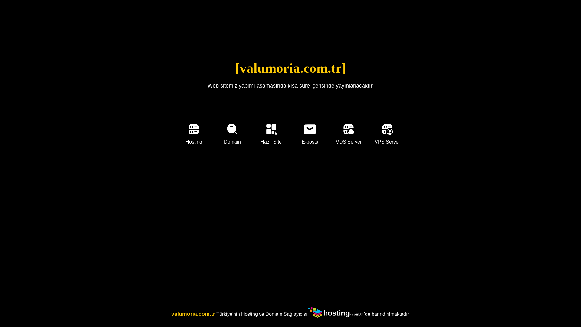 website screenshot of https://valumoria.com.tr/