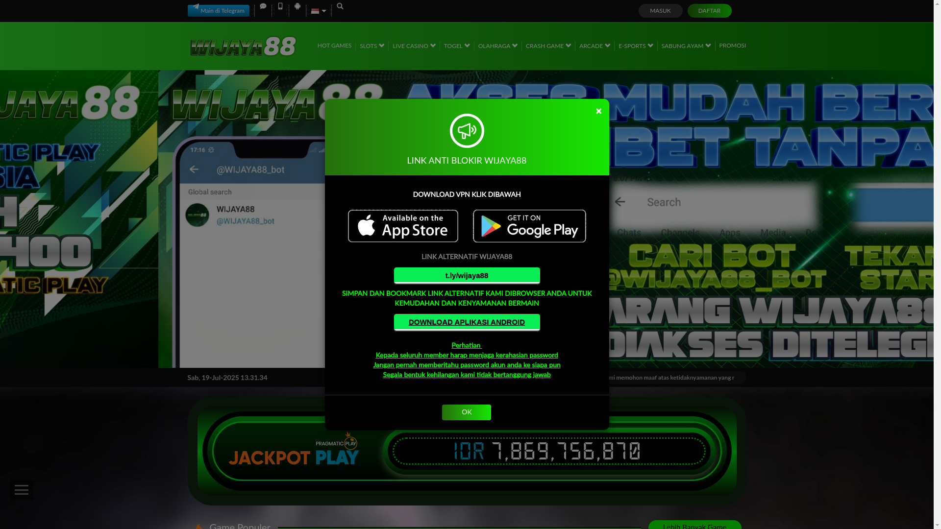 website screenshot of https://wijaya88enceladus.xyz/