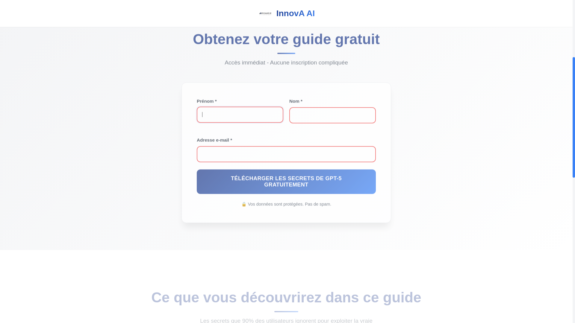 website screenshot of https://innova-ai-landing.pages.dev/