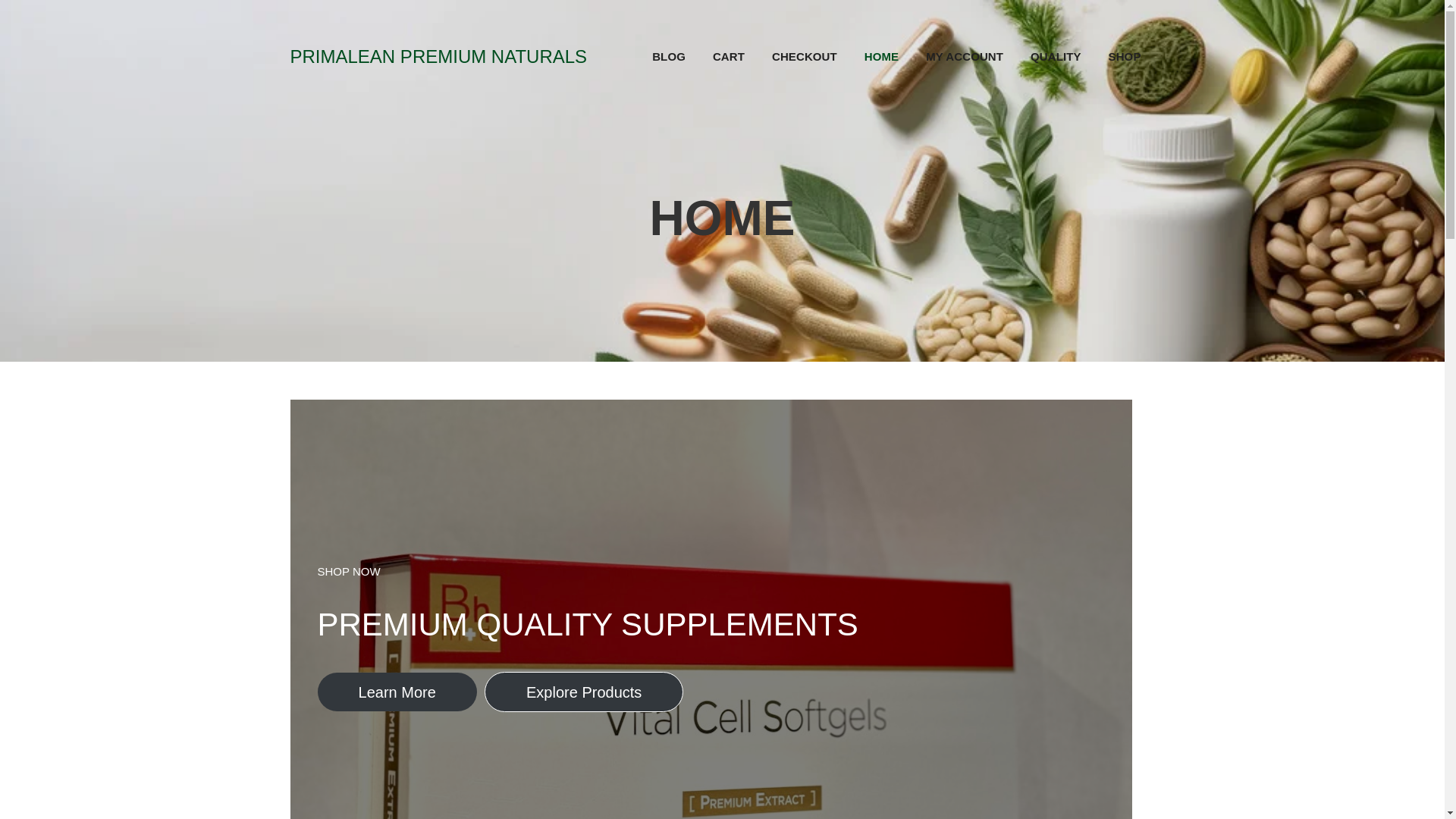 website screenshot of https://primalean.de/