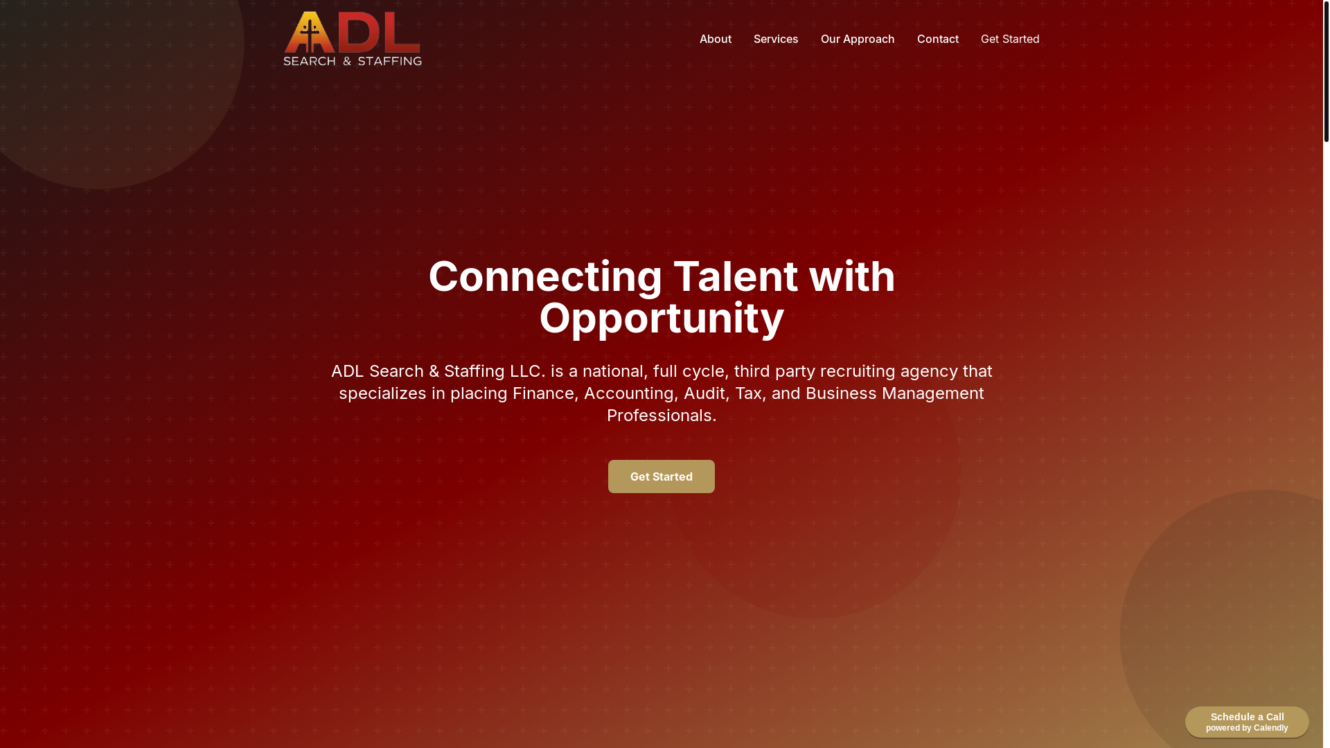 website screenshot of https://adlstaffingpartners.com/