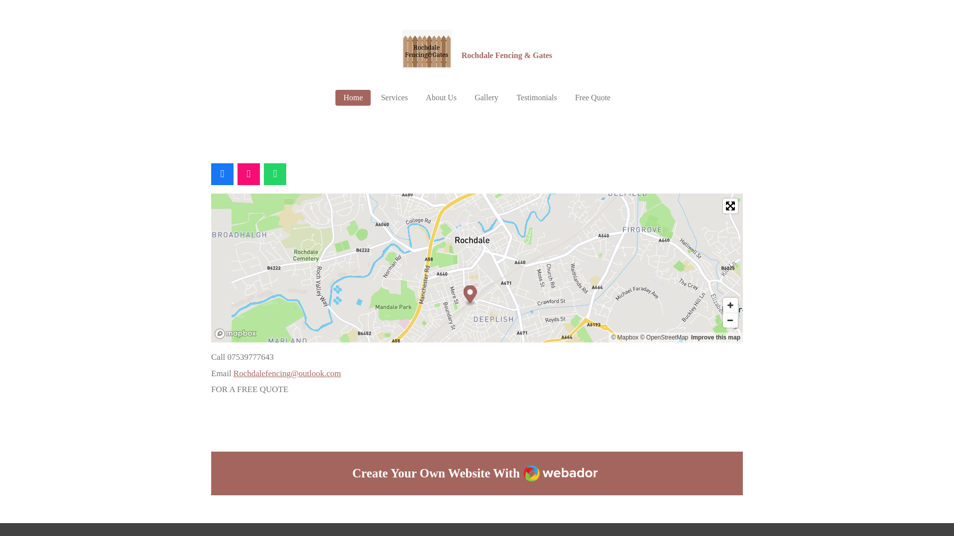 website screenshot of https://rochdale-fencing-gates.co.uk/