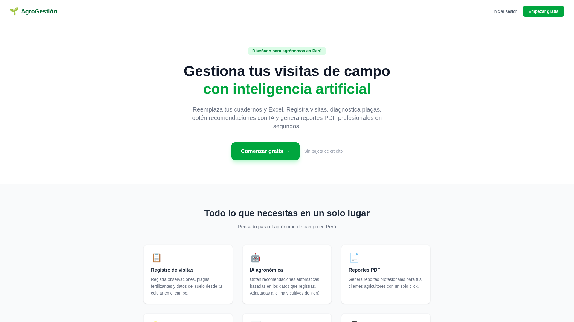 website screenshot of https://agrogestorperu.com