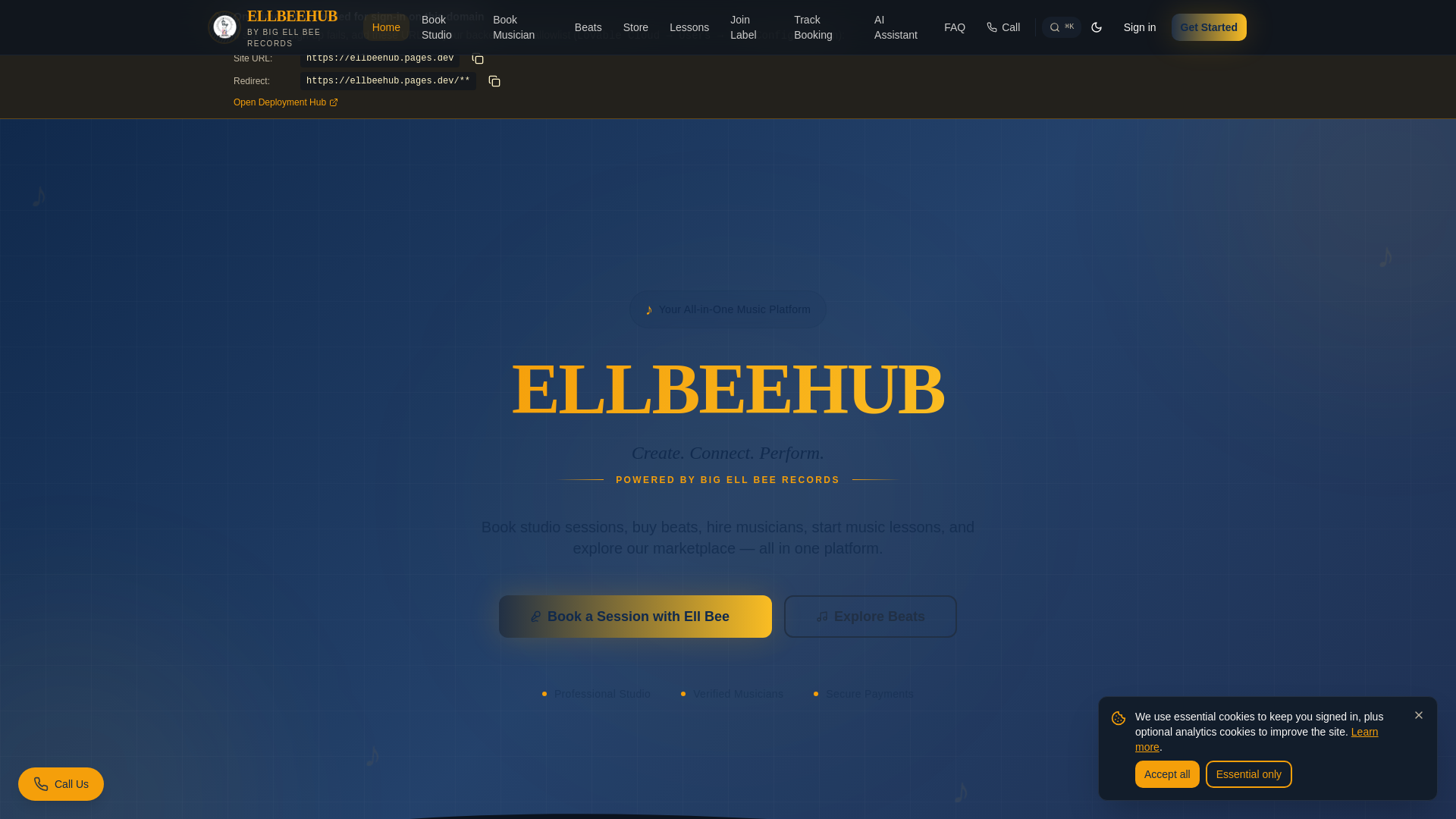 website screenshot of https://ellbeehub.pages.dev/