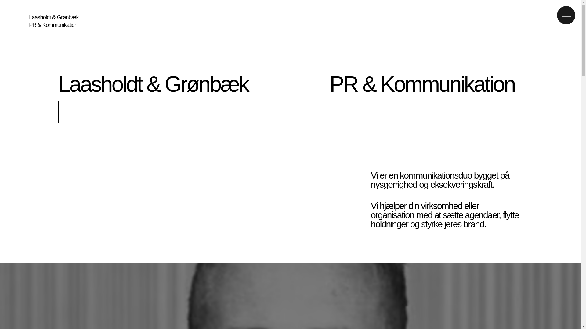 website screenshot of https://laasholdtgroenbaek.dk/