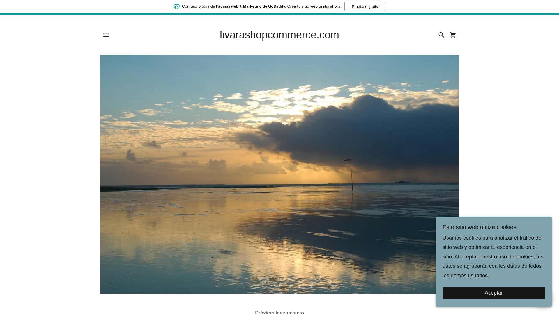 website screenshot of https://livarashopcommerce.com/