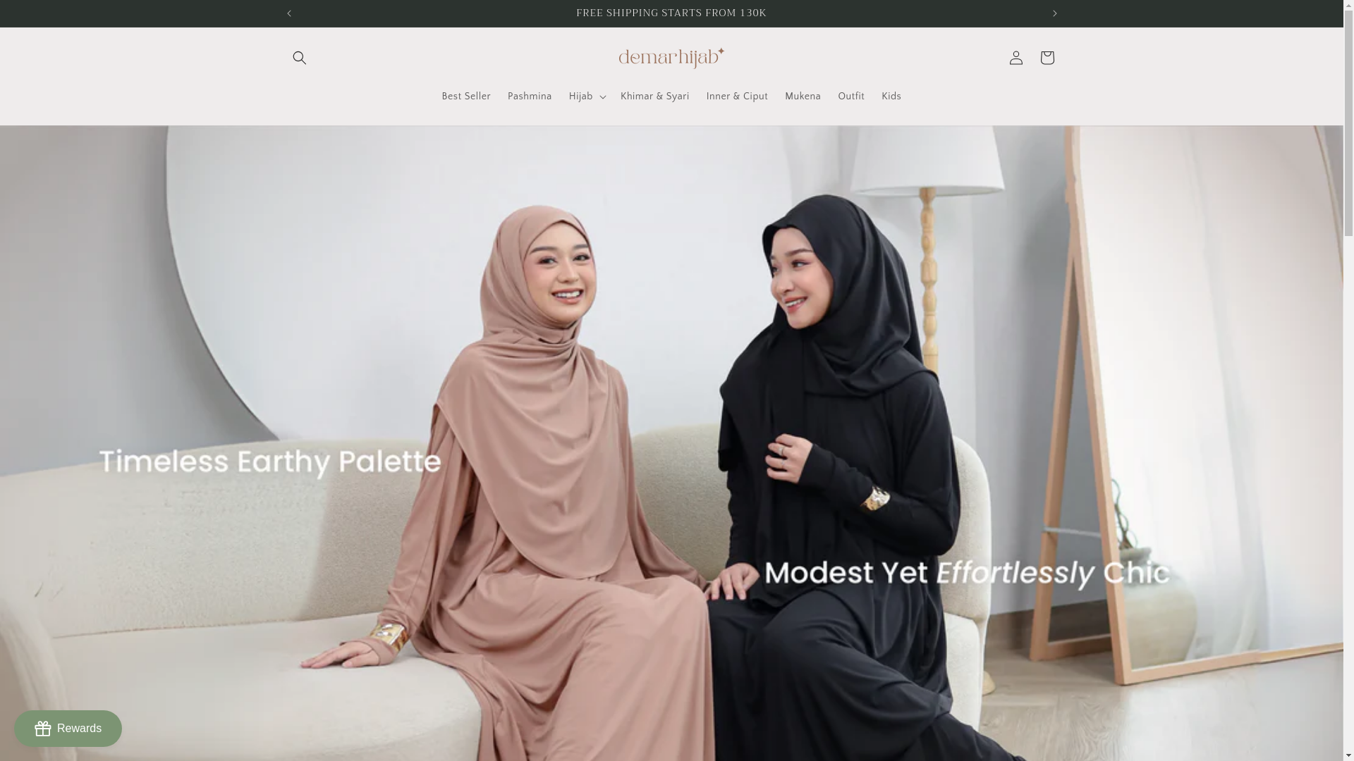 website screenshot of https://demarhijab.id/