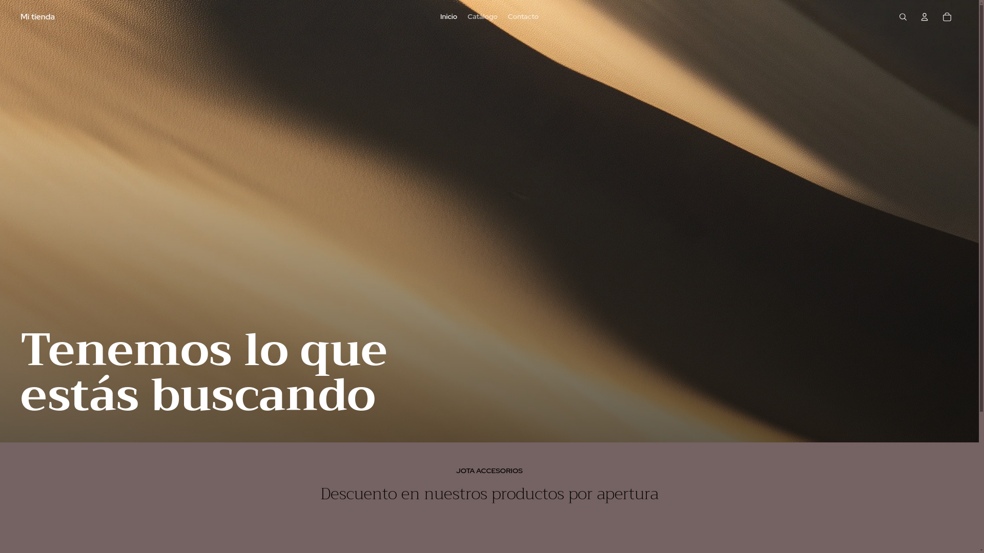 website screenshot of https://jotaccesorios.com/