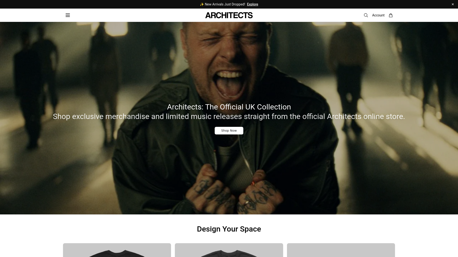 website screenshot of https://architectsstudio.shop/