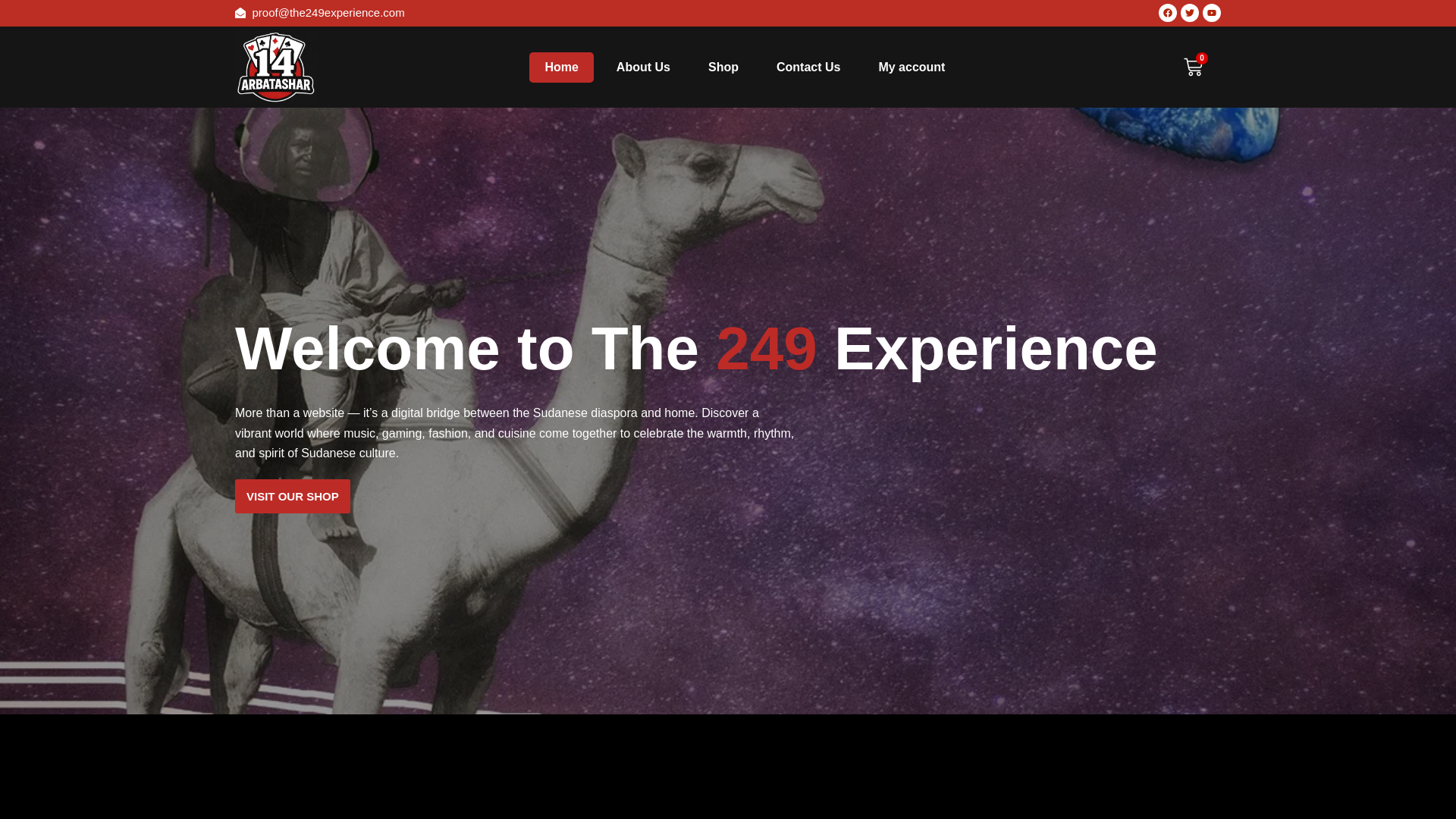 website screenshot of https://a249experience.com/