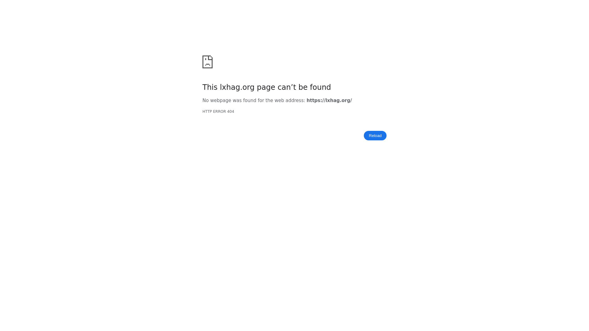 website screenshot of https://lxhag.org/
