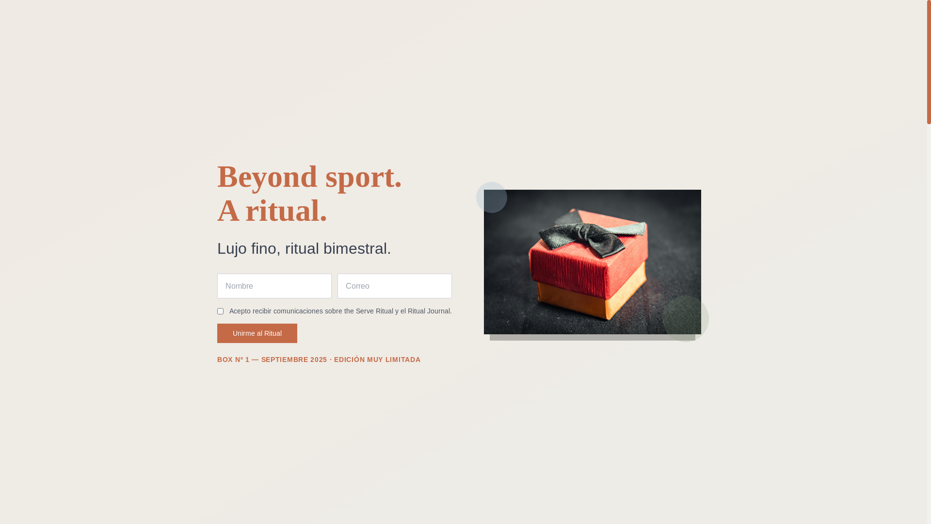 website screenshot of https://theserveritual.com/