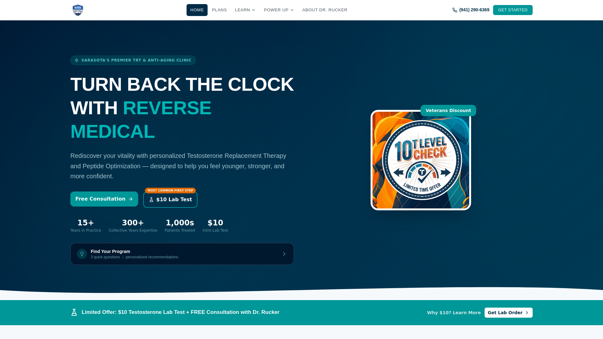 website screenshot of https://reversemed.now/