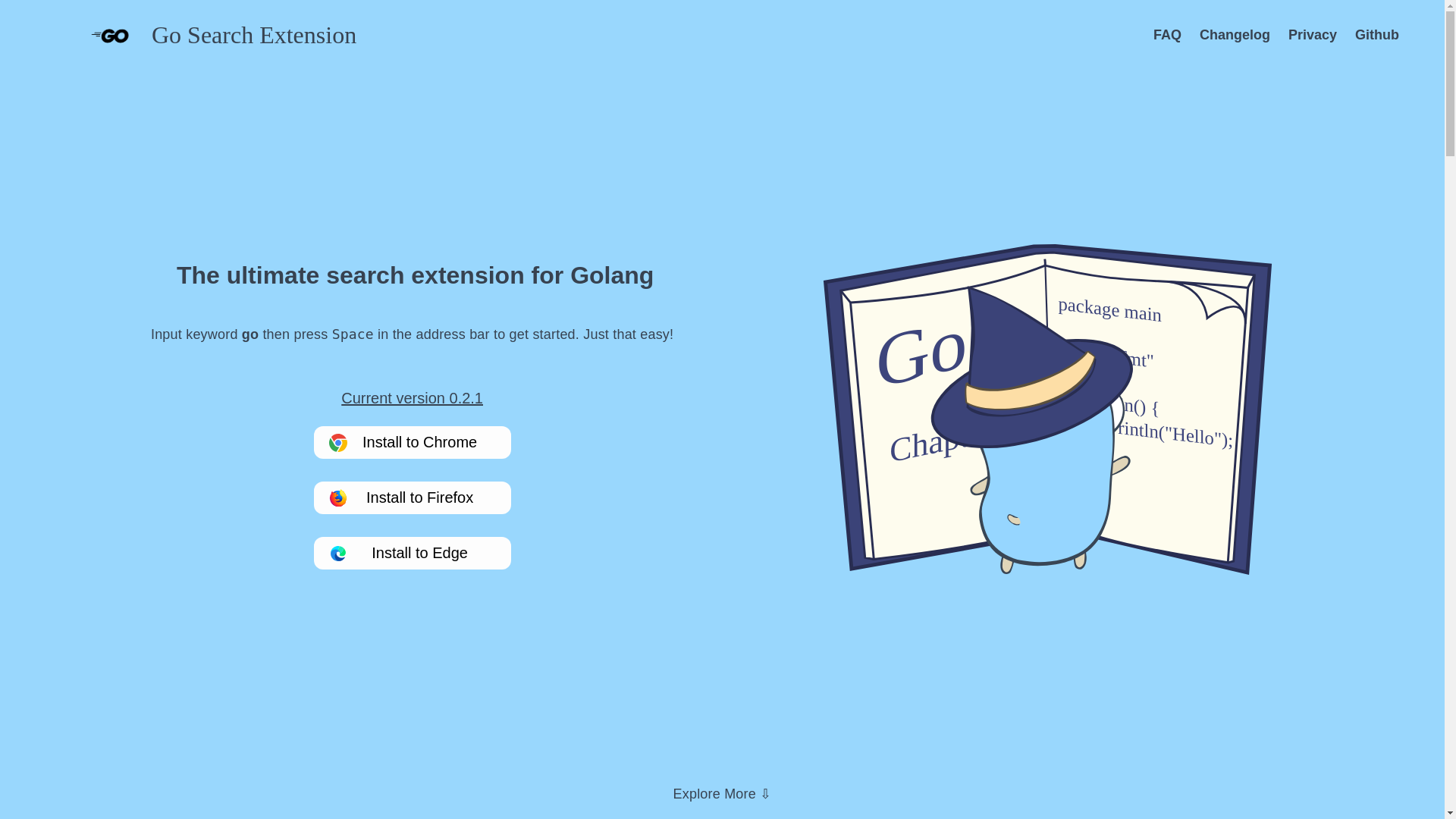 website screenshot of https://go-search-extension.pages.dev/