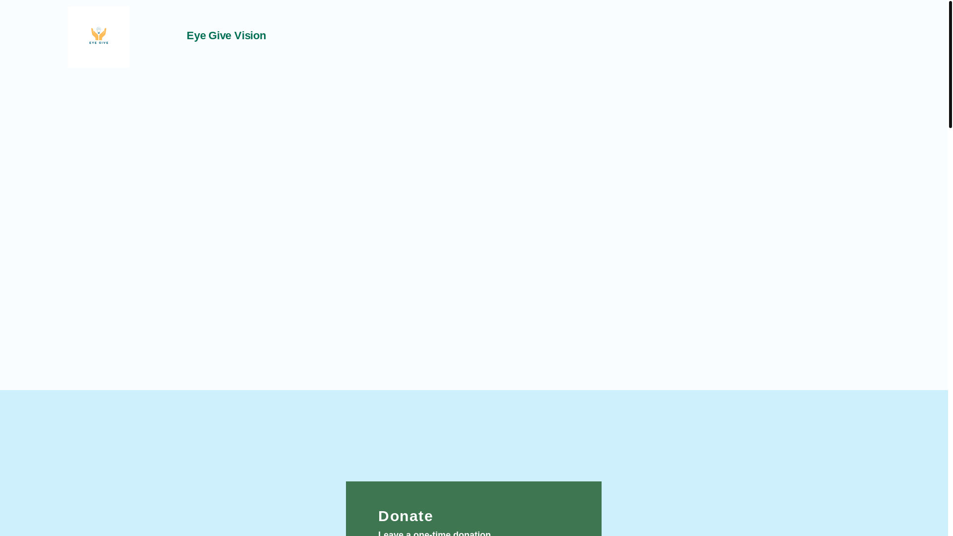 website screenshot of https://eyegivevision.org/