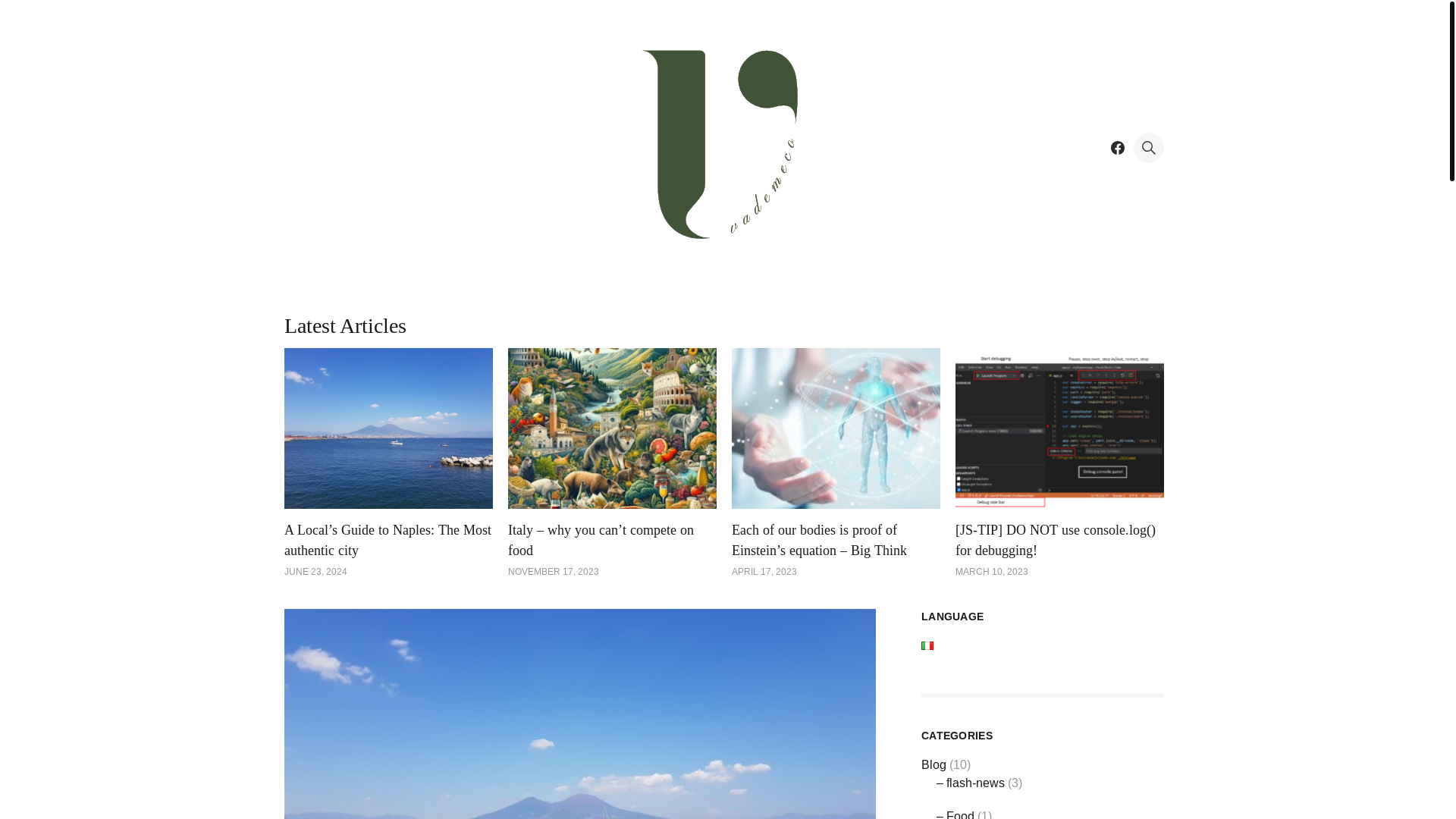 website screenshot of https://vademeco.net/