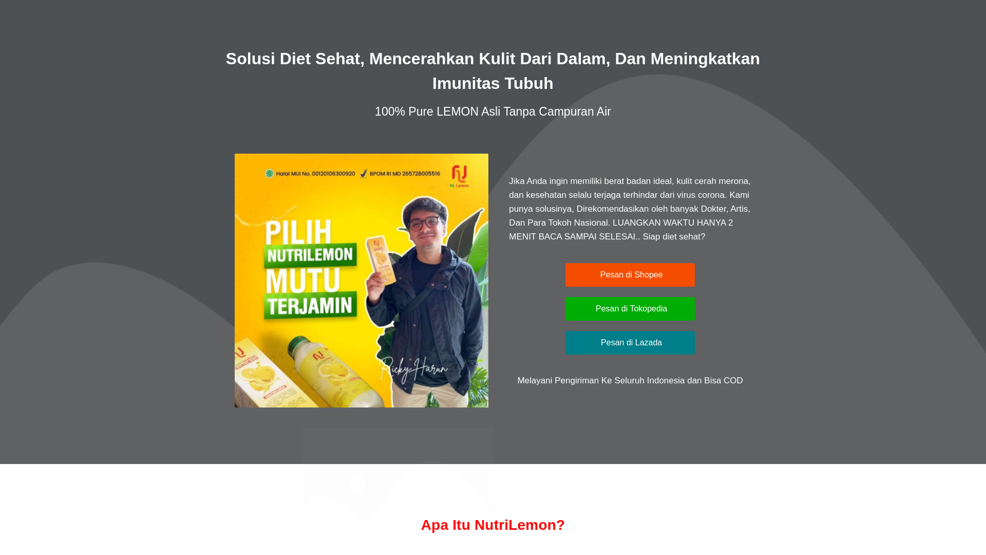 website screenshot of https://nllemon.com/