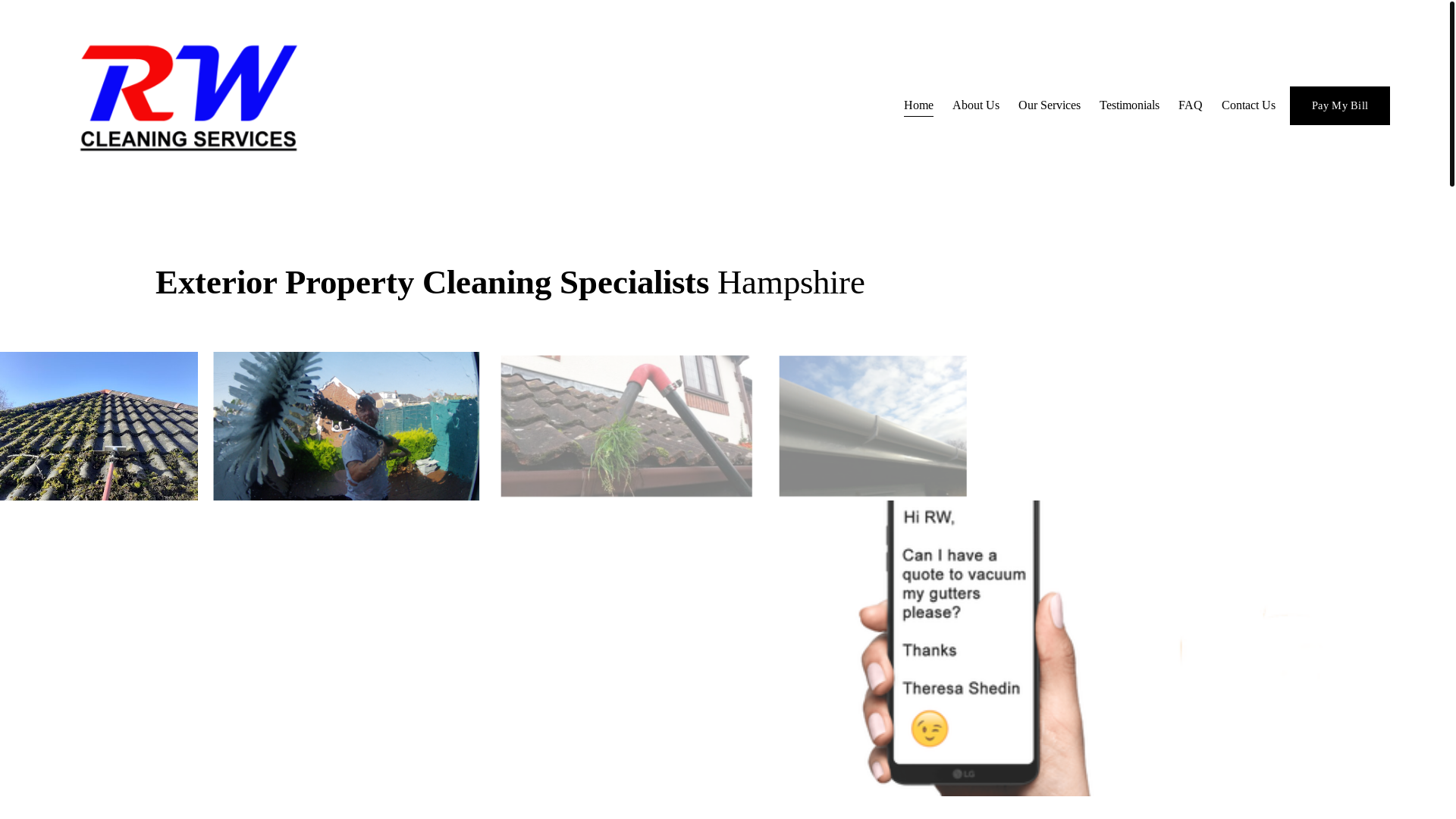 website screenshot of https://fluxguttercare.co.uk/
